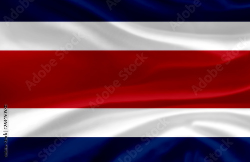 Free Download Costa Rica waving flag illustration. - GFXLoad