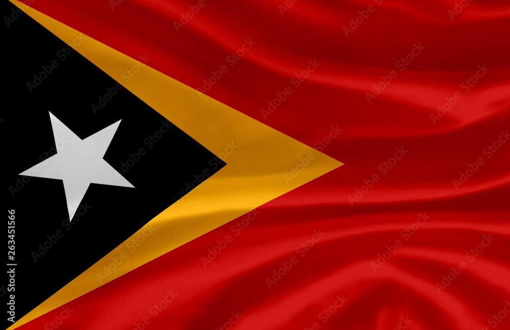 East Timor waving flag illustration. East Timor waving flag illustration.
