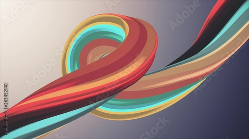 Soft colors 3D rendering curved marshmallow candy abstract shape illustration background new quality universal colorful joyful 4k stock image