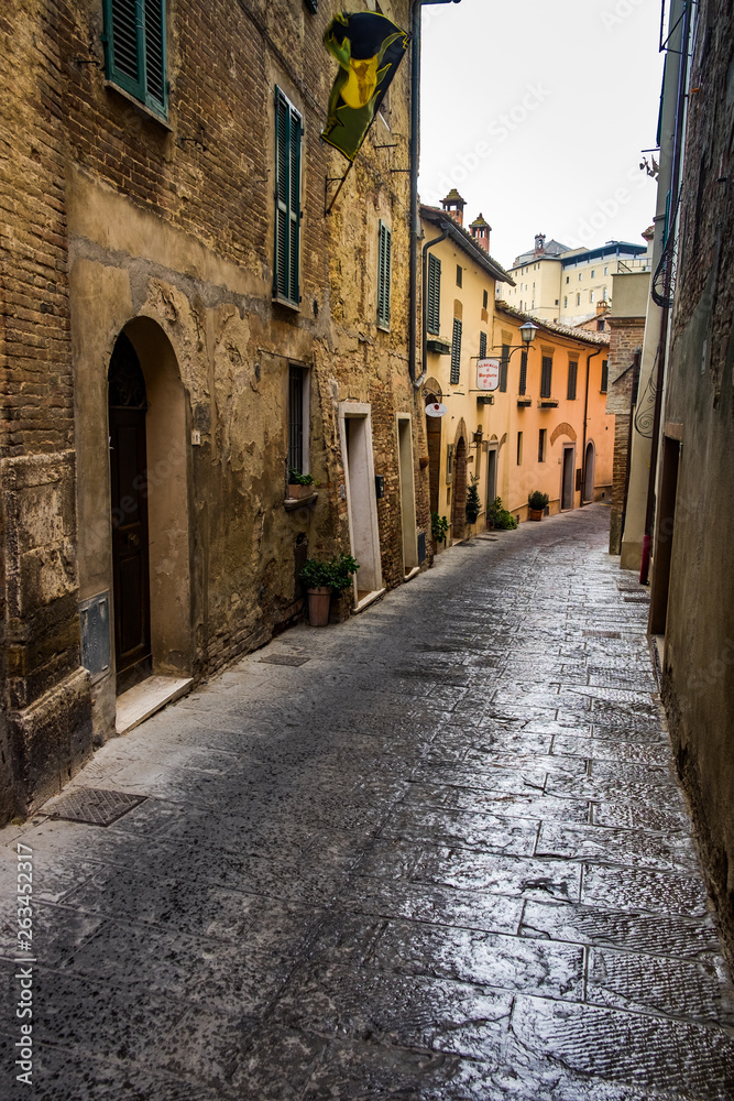 Montepulciano streets. Tuscany, Italy.