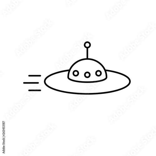 UFO icon vector