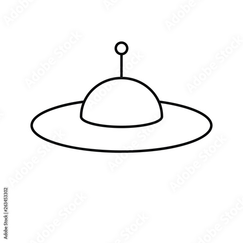 UFO icon vector