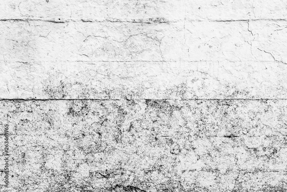 Obraz premium Wall fragment with scratches and cracks
