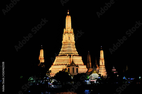 Temple at night in Bangkok