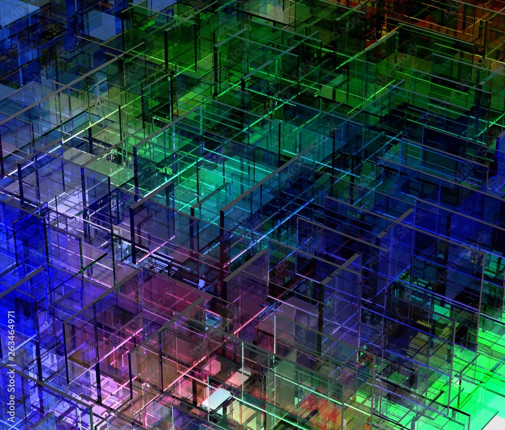 Obraz premium カラフルなガラスの抽象的な背景素材