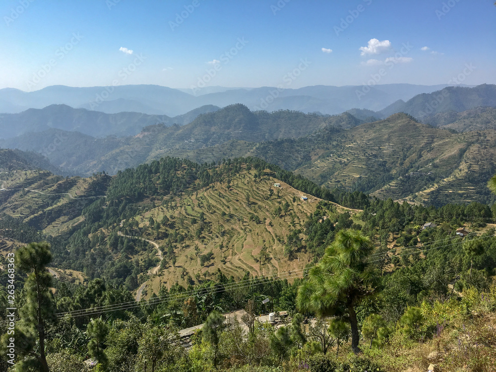 Obraz premium A Landscape in the the giant mountains - Himalayas
