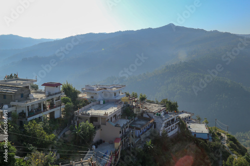 Top view of a city in the himalayas © theStorygrapher