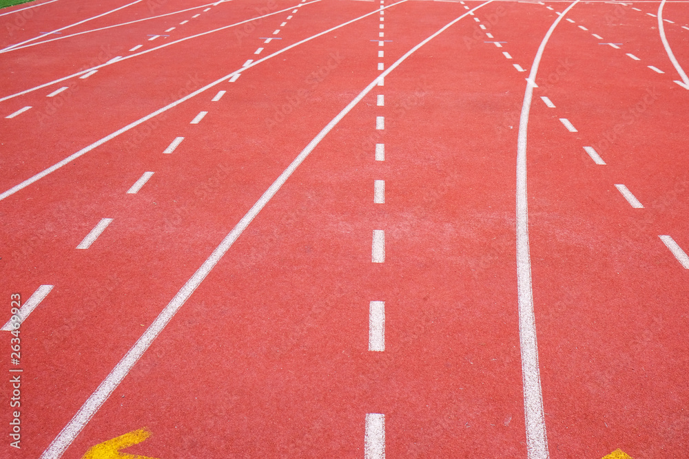 Fototapeta premium Running track texture of sport background