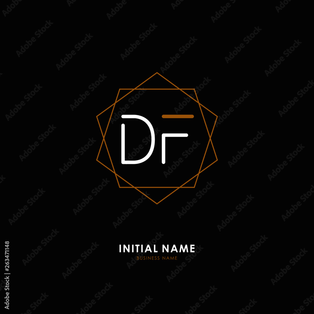 D F DF Initial logo letter with minimalist concept. Vector with scandinavian style logo. D F DF Initial logo letter with minimalist concept. Vector with scandinavian style logo.