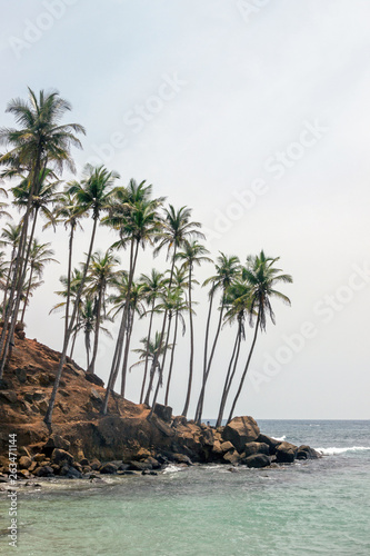 sea view at coconut tree hill in Marissa beach, Sri Lanka 