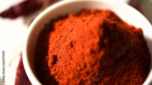 Red chilli powder footage/video