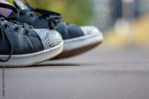 shoes with blurred background