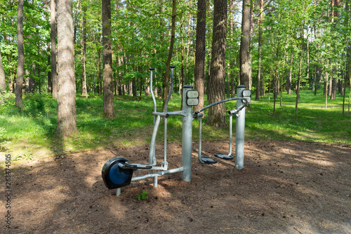 Sports equipment in the forest