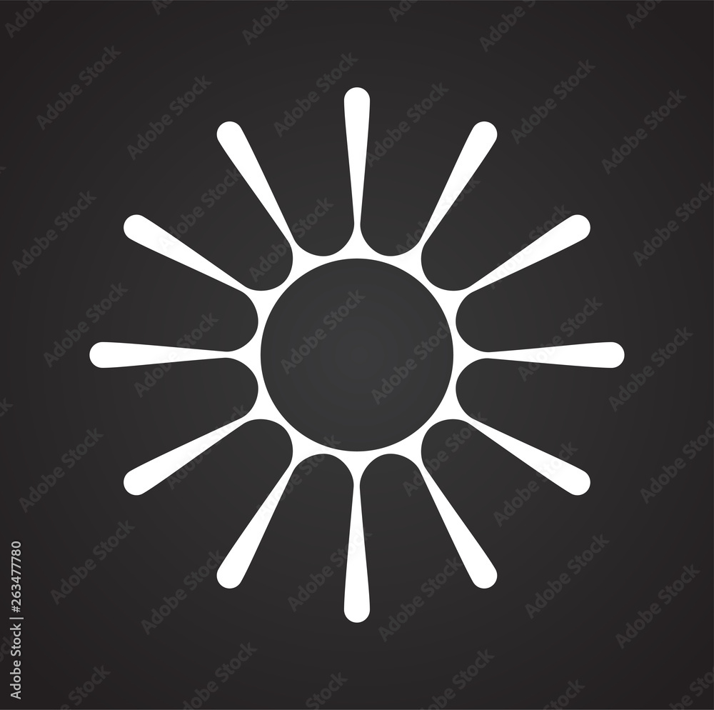 Sun icon on background for graphic and web design. Simple vector sign. Internet concept symbol for website button or mobile app. Sun icon on background for graphic and web design. Simple vector sign. Internet concept symbol for website button or mobile app.