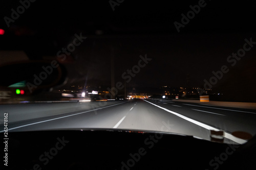 autoroute de nuit