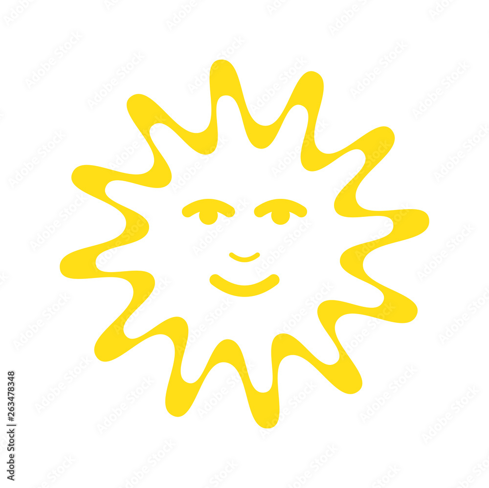 Sun icon on background for graphic and web design. Simple vector sign. Internet concept symbol for website button or mobile app.