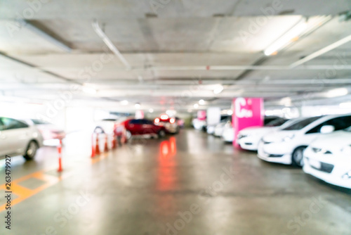 abstract blur and defocused car parking