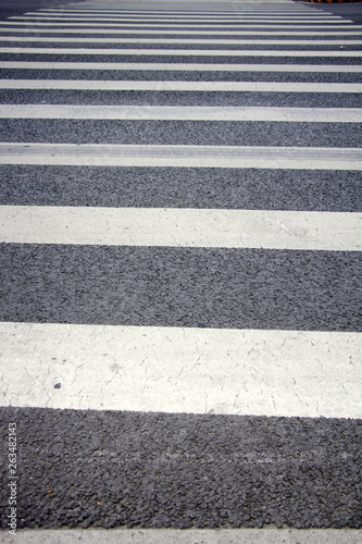 white lines on the road