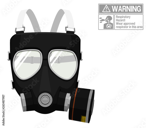 Isolated Respirator on transparent background