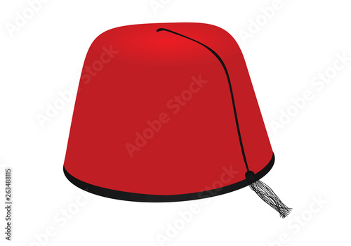 Turkish hat. vector illustration