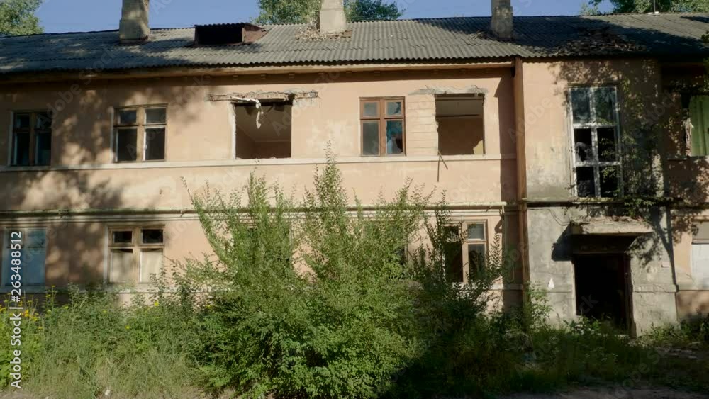 House is ordered to be demolished. Condemned building to be pulled down. 4K House is ordered to be demolished. Condemned building to be pulled down. 4K