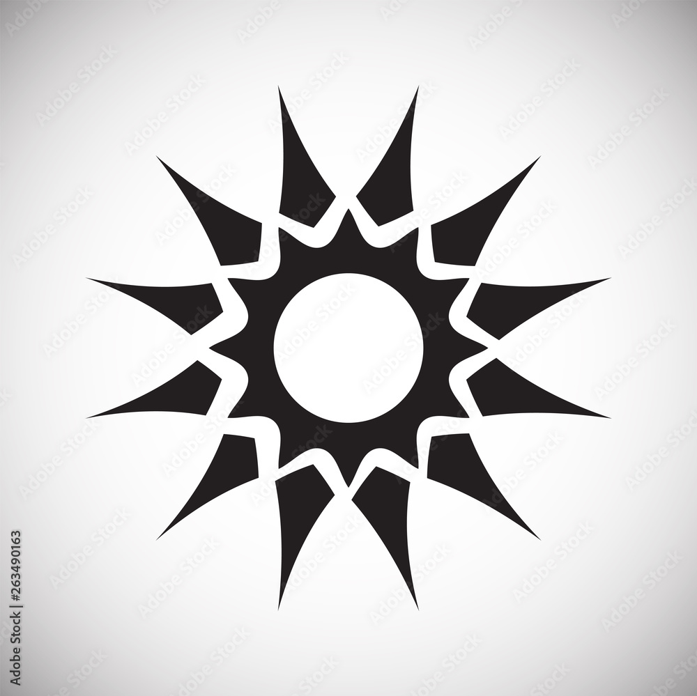 Sun icon on background for graphic and web design. Simple vector sign. Internet concept symbol for website button or mobile app. Sun icon on background for graphic and web design. Simple vector sign. Internet concept symbol for website button or mobile app.