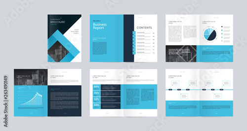  template layout design with cover page for company profile ,annual report , brochures, flyers, presentations, leaflet, magazine, book