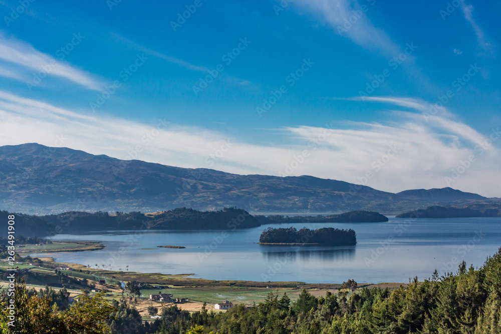 Laguna de Tota Lake Boyaca in Colombia South America Laguna de Tota Lake Boyaca in Colombia South America
