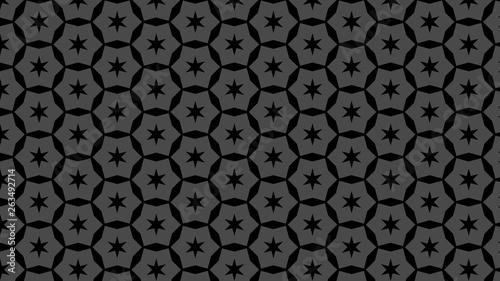 Black Seamless Stars Background Pattern