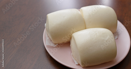 Steamed chinese white bun