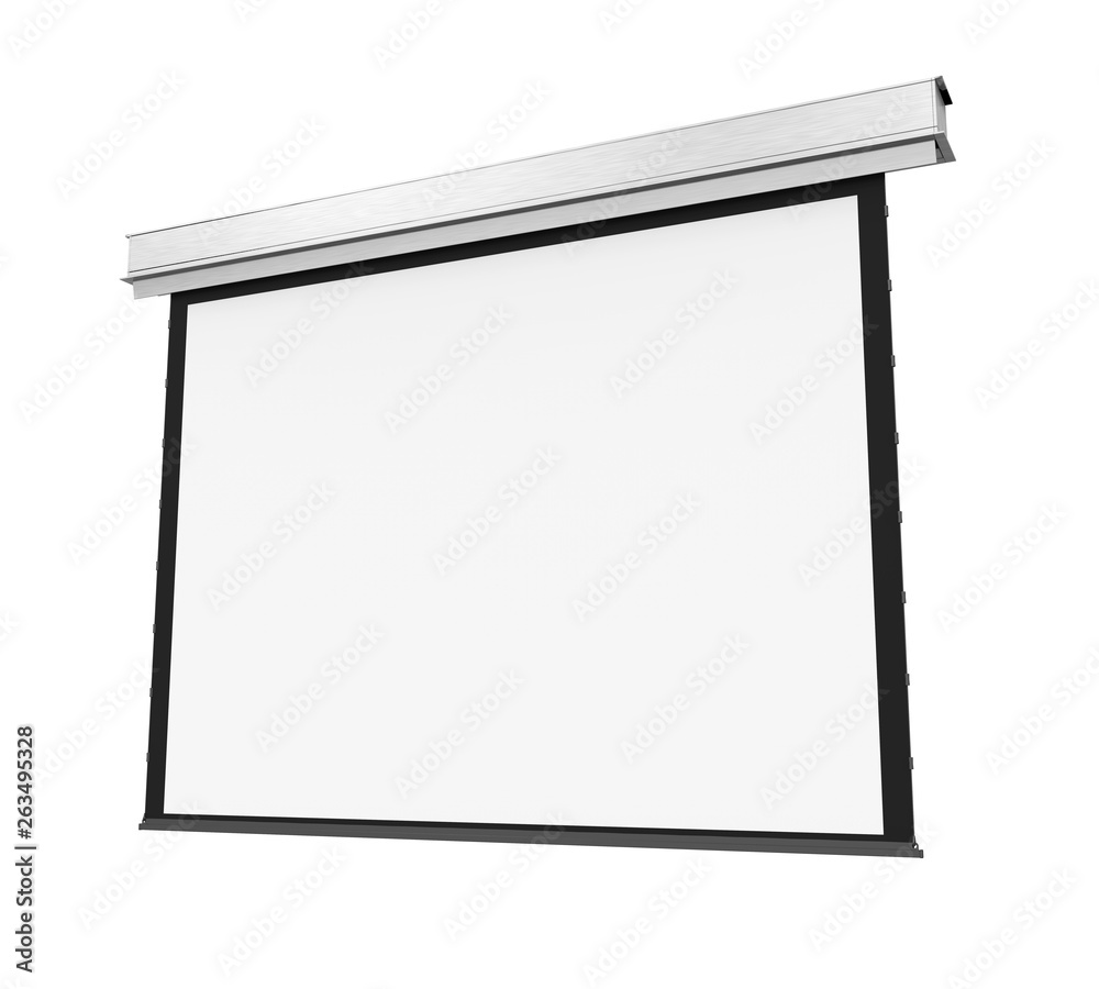 Blank Projector Screen Isolated Blank Projector Screen Isolated