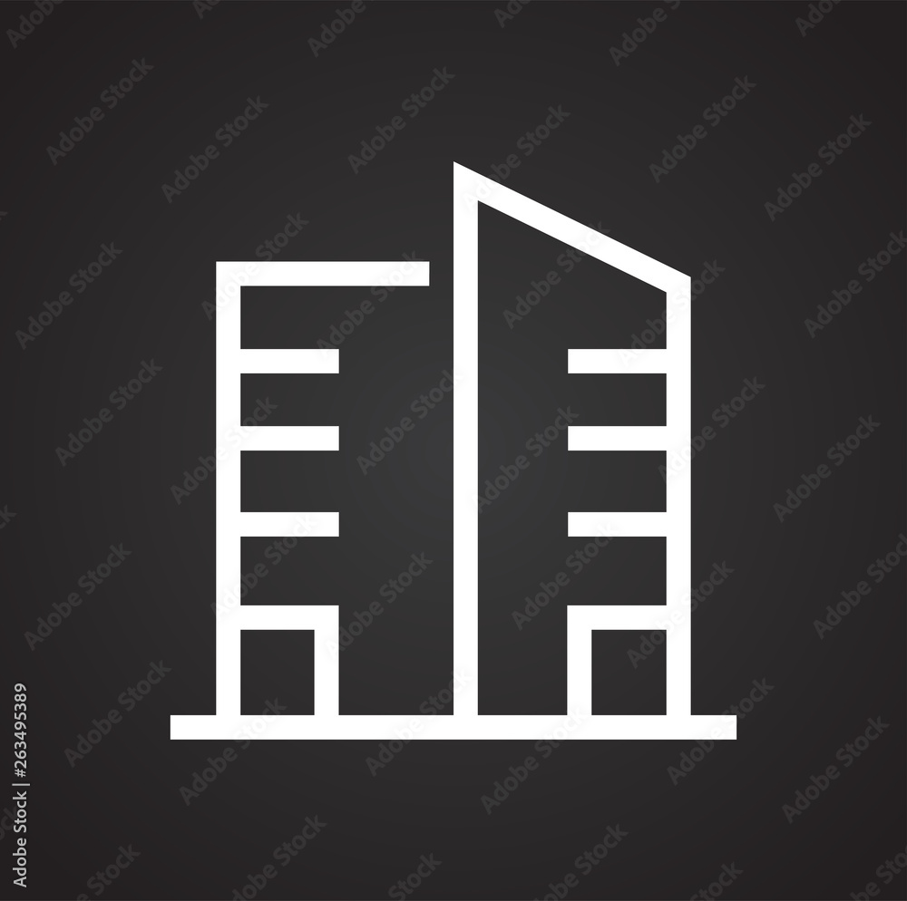 Building line icon on background for graphic and web design. Simple vector sign. Internet concept symbol for website button or mobile app. Building line icon on background for graphic and web design. Simple vector sign. Internet concept symbol for website button or mobile app.