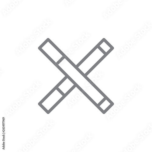 no smoking outline icon. Elements of smoking activities illustration icon. Signs and symbols can be used for web, logo, mobile app, UI, UX