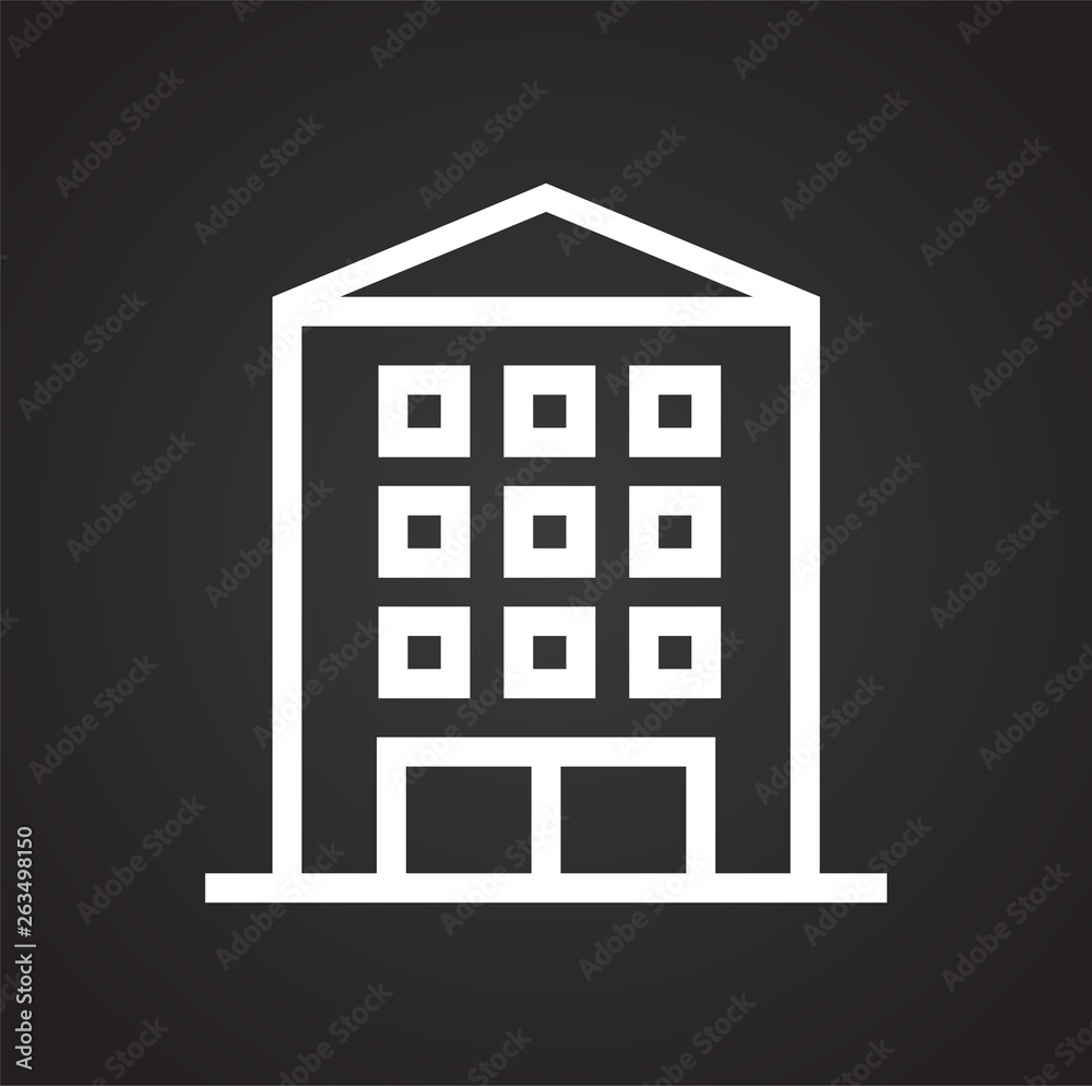 Building line icon on background for graphic and web design. Simple vector sign. Internet concept symbol for website button or mobile app. Building line icon on background for graphic and web design. Simple vector sign. Internet concept symbol for website button or mobile app.