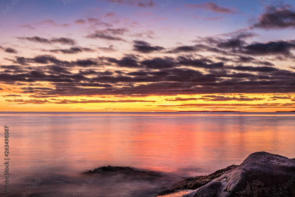 Landscape scenery from Nova Scotia coastline.
