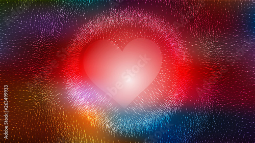 Dark Color Valentine Background Vector