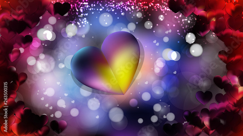 Dark Color Valentines Day Background