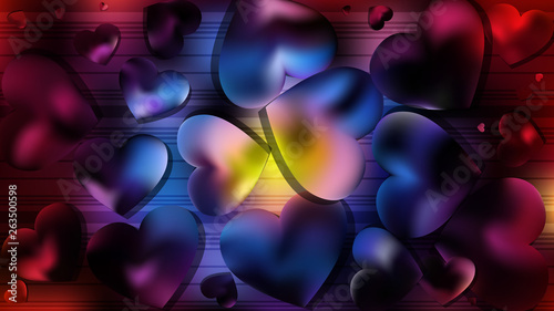Dark Color Love Background
