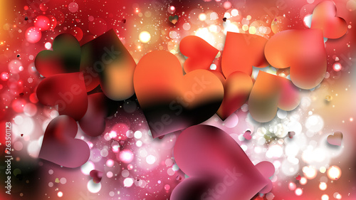 Dark Color Valentines Day Background Vector
