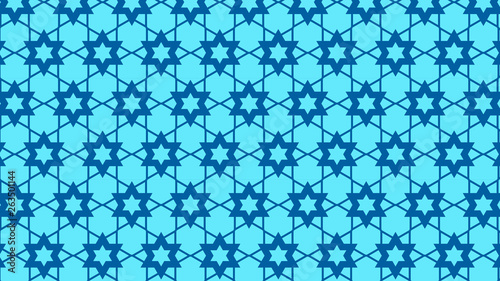 Blue Star Background Pattern Vector