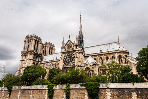 Notre-DAme Cathedral in Paris from the river