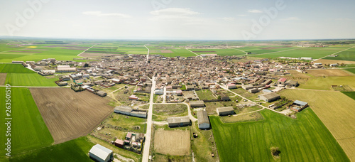 Aerial view of a rural area in Spain photo