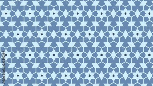 Blue Seamless Stars Background Pattern