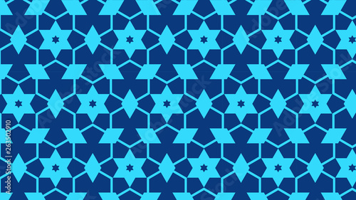 Blue Stars Pattern Illustrator