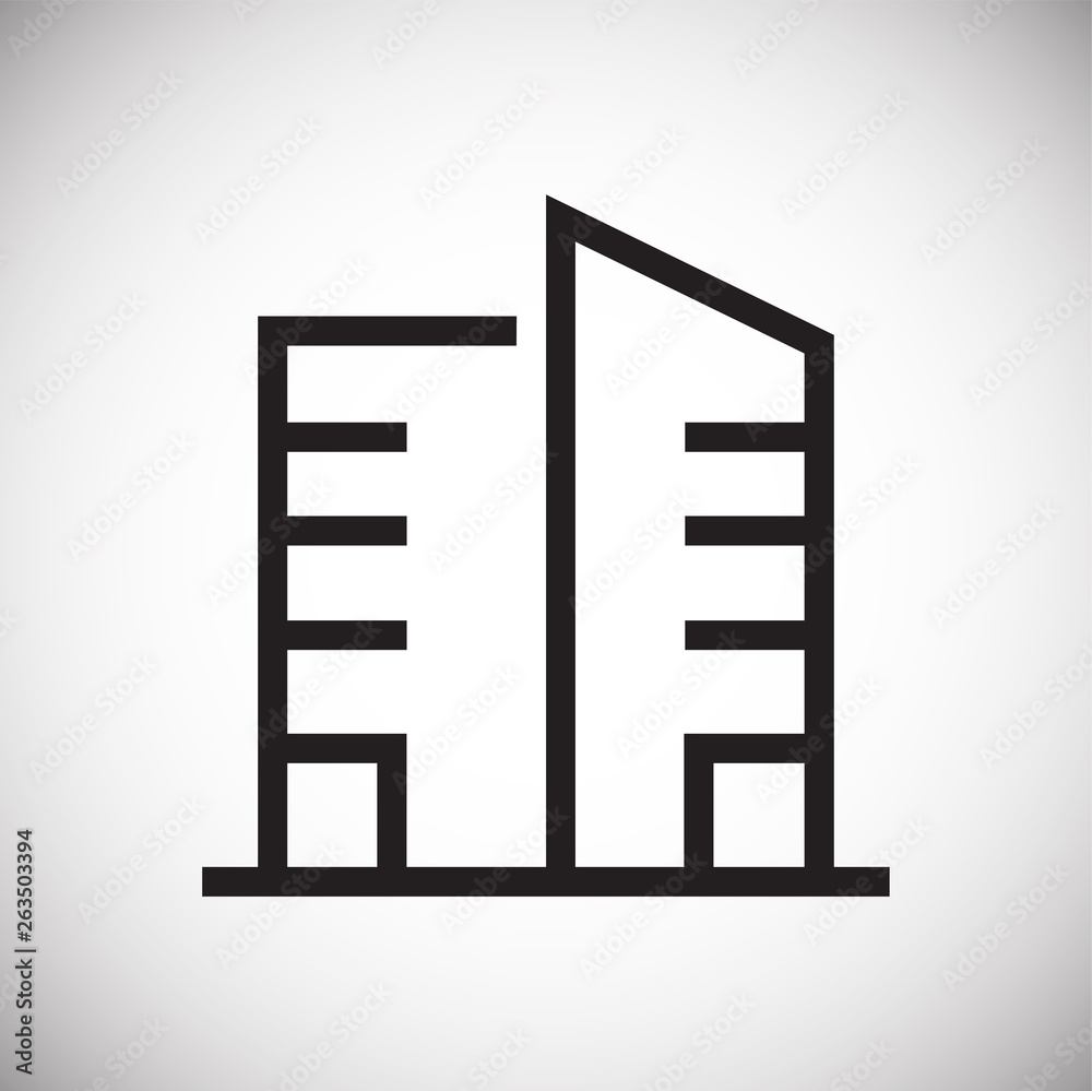 Building line icon on background for graphic and web design. Simple vector sign. Internet concept symbol for website button or mobile app. Building line icon on background for graphic and web design. Simple vector sign. Internet concept symbol for website button or mobile app.