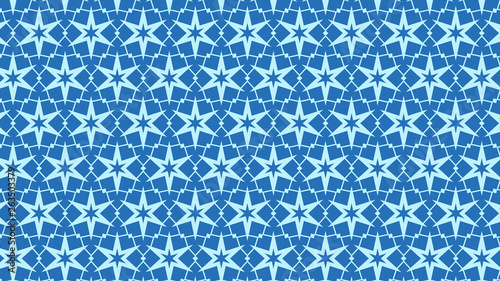 Blue Seamless Star Pattern