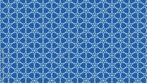 Blue Star Pattern Background Image