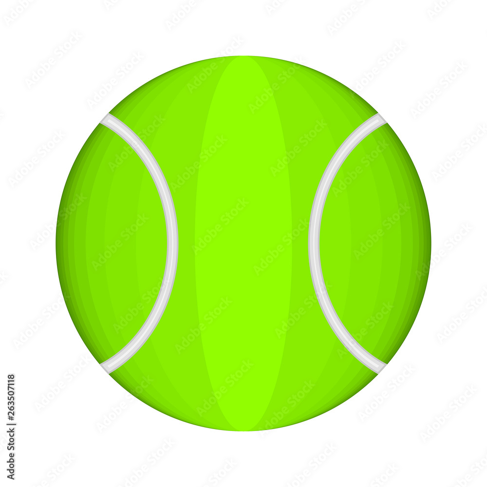 Isolated tennis ball image. Vector illustration design