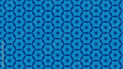 Blue Seamless Star Pattern