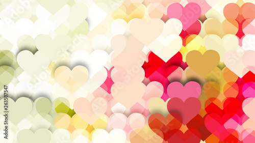 Light Color Valentines Background Illustration